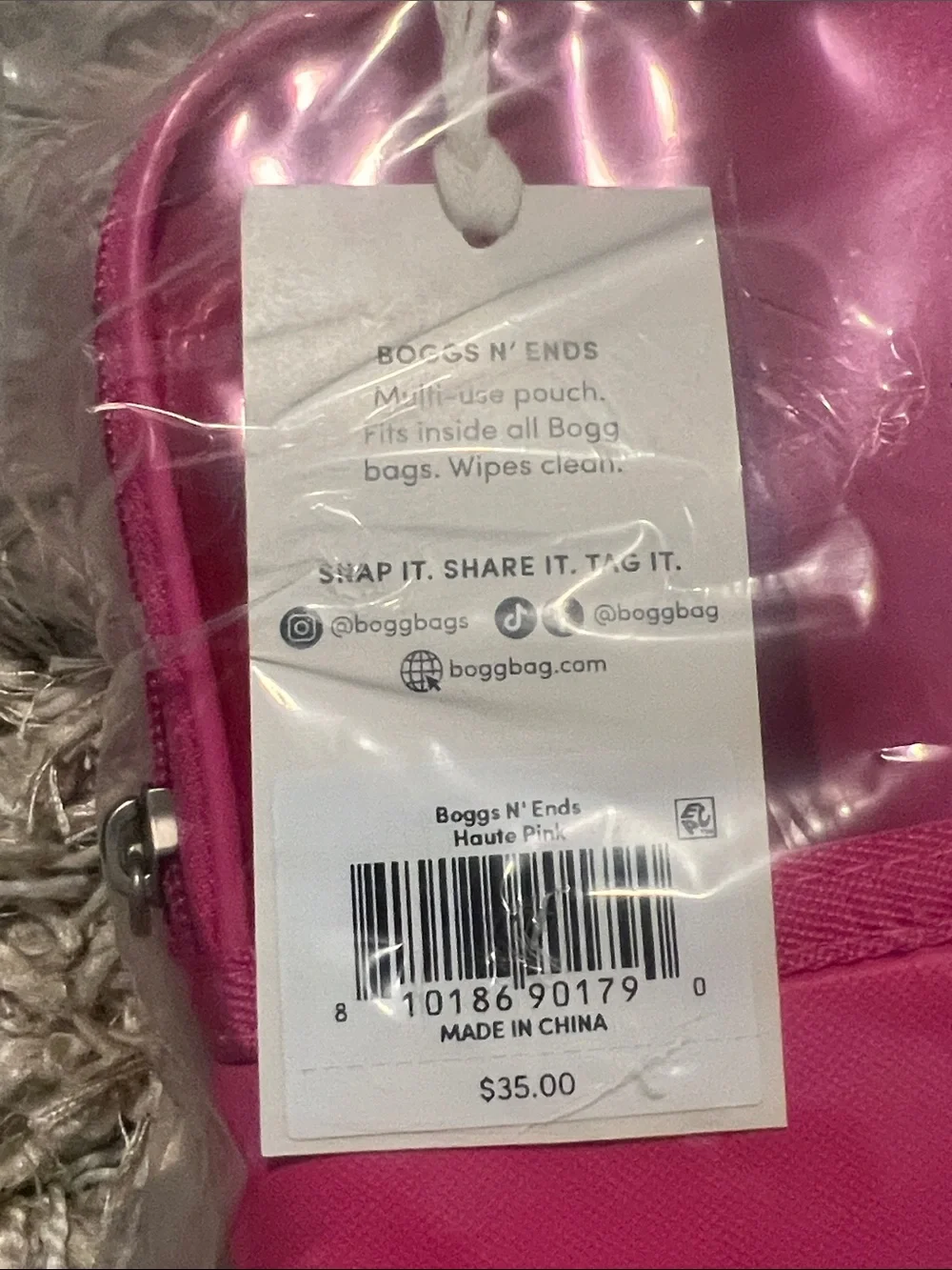 NWT Boggs an’ Ends Case - Haute Pink